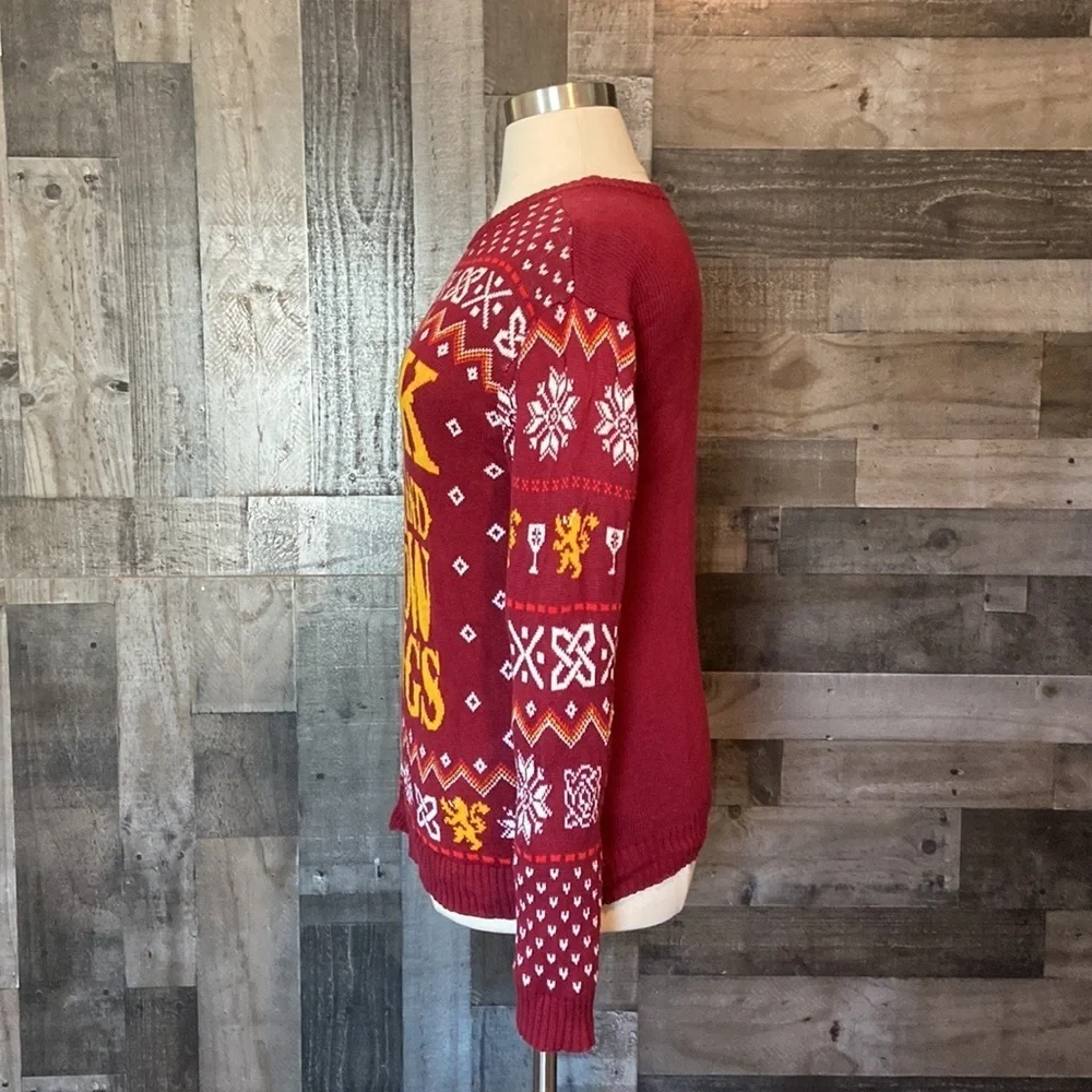 Men’s Game Of Thrones ugly Christmas sweater large I Drink And I Know Things